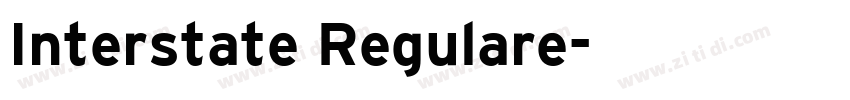Interstate Regulare字体转换